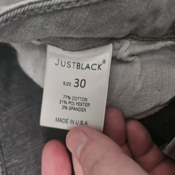 Justblack Gray Skinny Jeans With Distressed Hems! - Picture 4 of 9
